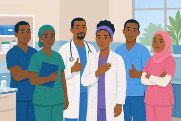 Health workers together