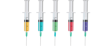 5 syringes